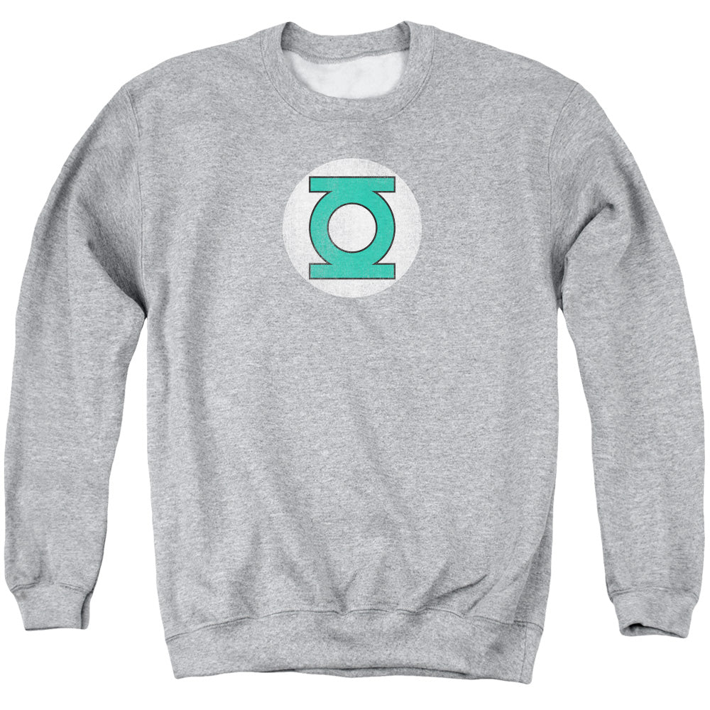 Dc Gl Logo Distressed Mens Crewneck Sweatshirt Athletic Heather