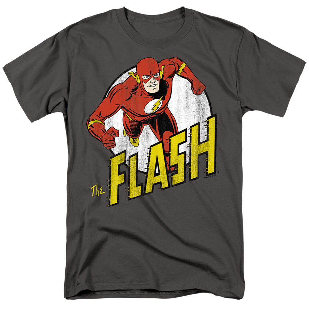 Dc Flash Run Flash Run Mens T Shirt Charcoal Officially Licensed