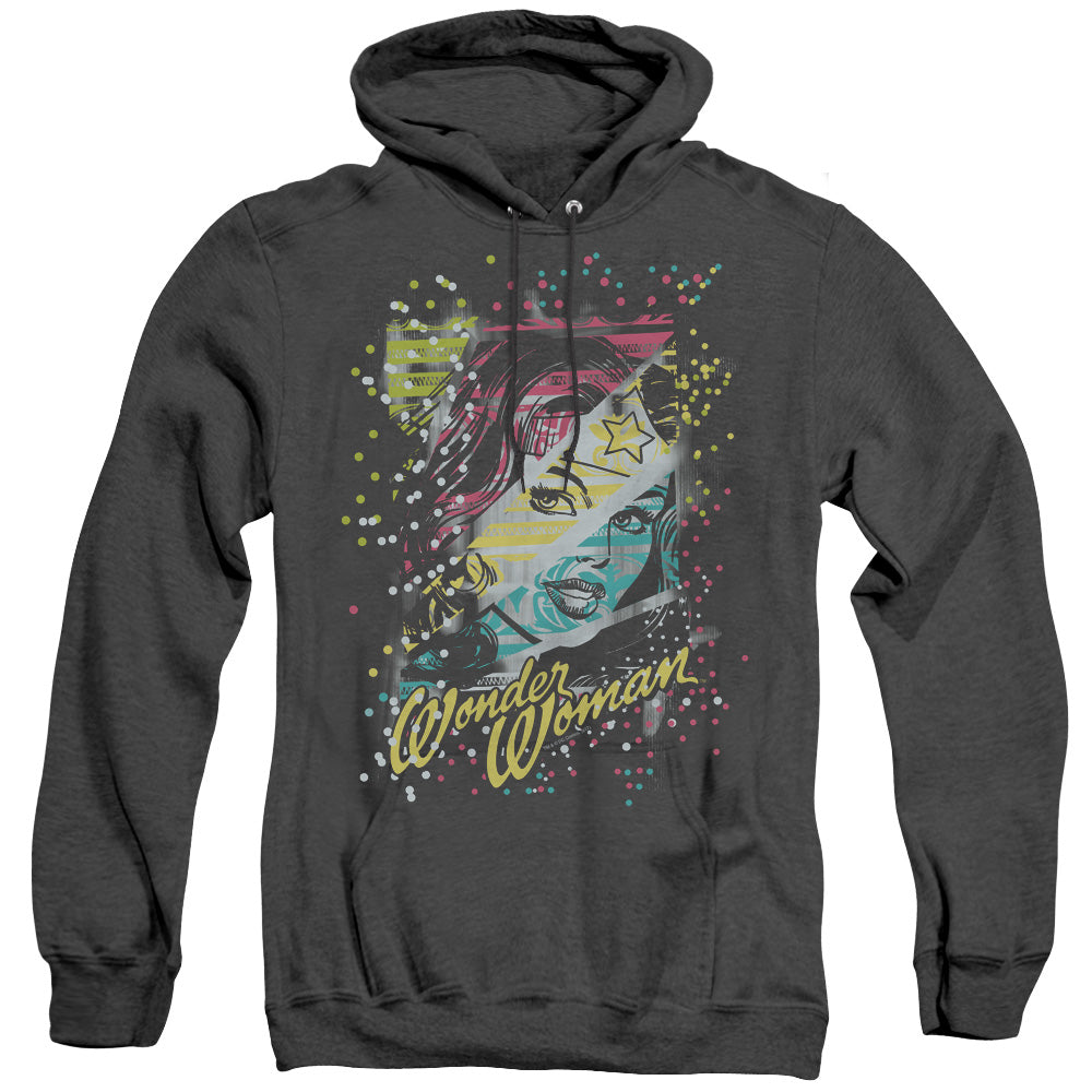 Dc Color Block Heather Mens Hoodie Black Officially Licensed