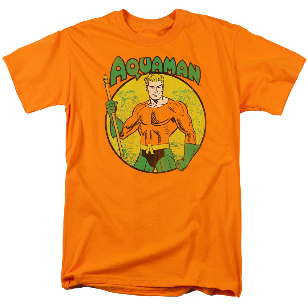 Dc Aquaman Mens T Shirt Orange Officially Licensed