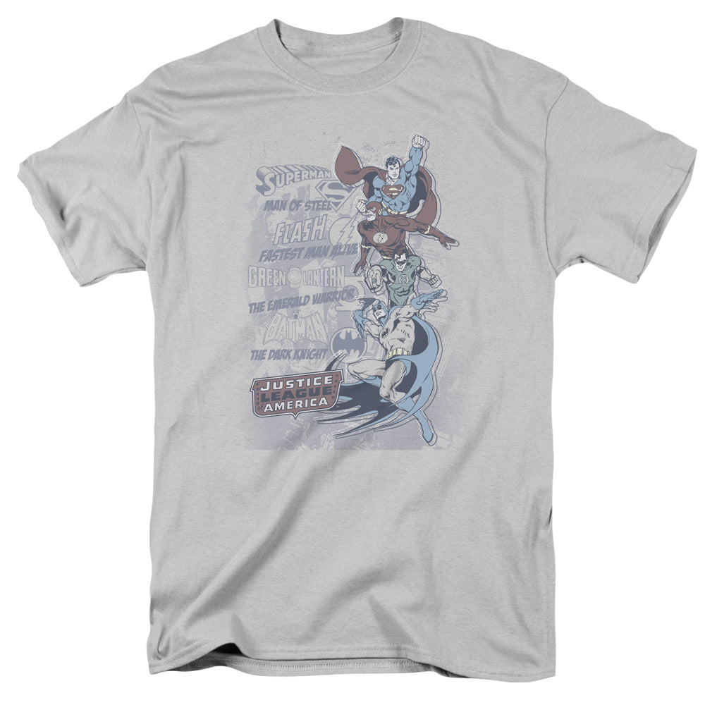 Dc The Good Guys Mens T Shirt Silver Officially Licensed