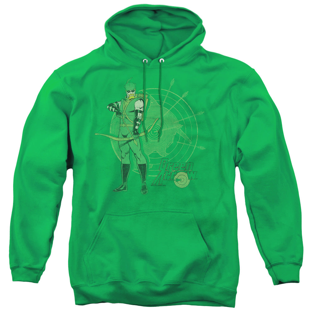 DC Comics Arrow Target Mens Hoodie Kelly Green Officially Licensed