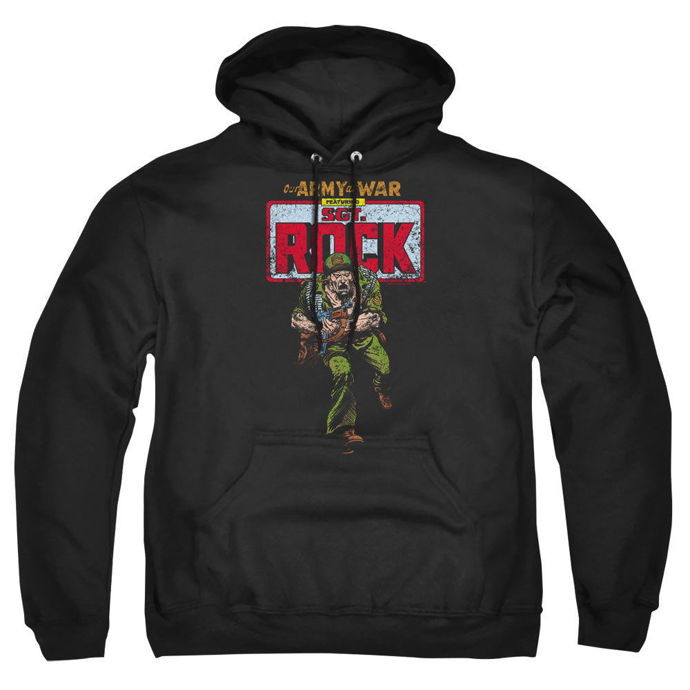 Dc Sgt Rock Mens Hoodie Black Officially Licensed