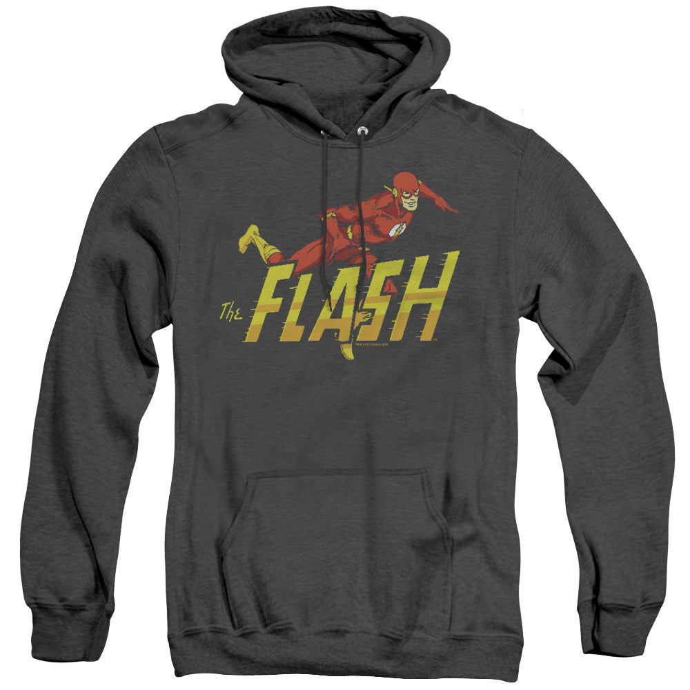 Dc Flash 8 Bit Flash Mens Heather Hoodie Black Officially Licensed