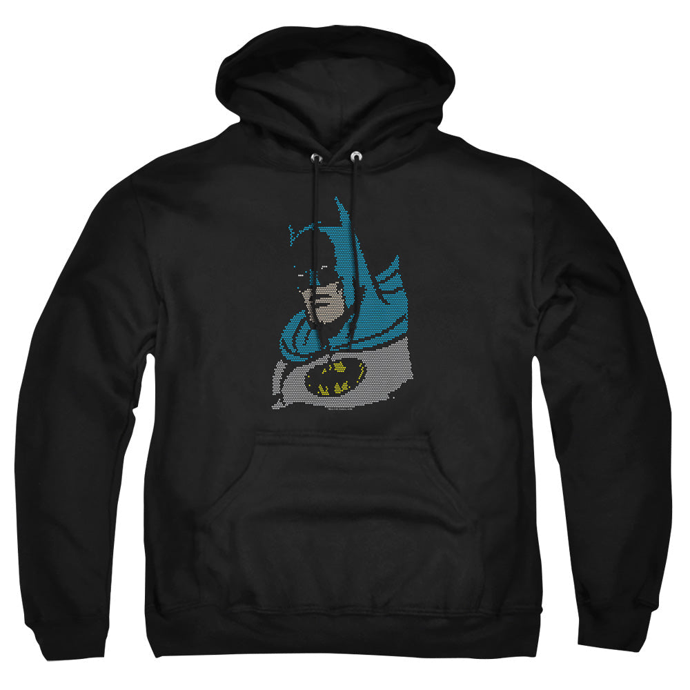 Dc Lite Brite Batman Mens Hoodie Black Officially Licensed