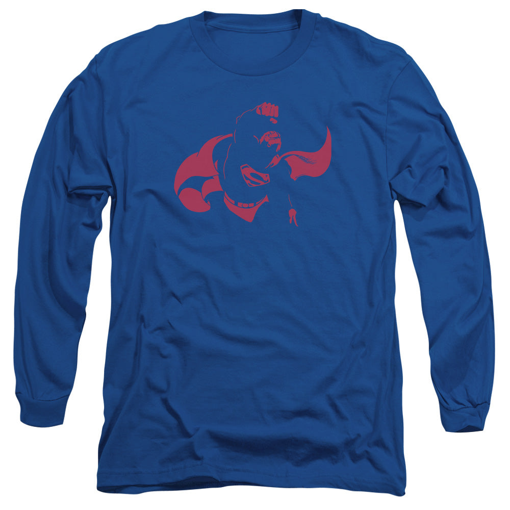 Dc Super Min Mens Long Sleeve Shirt Royal Officially Licensed