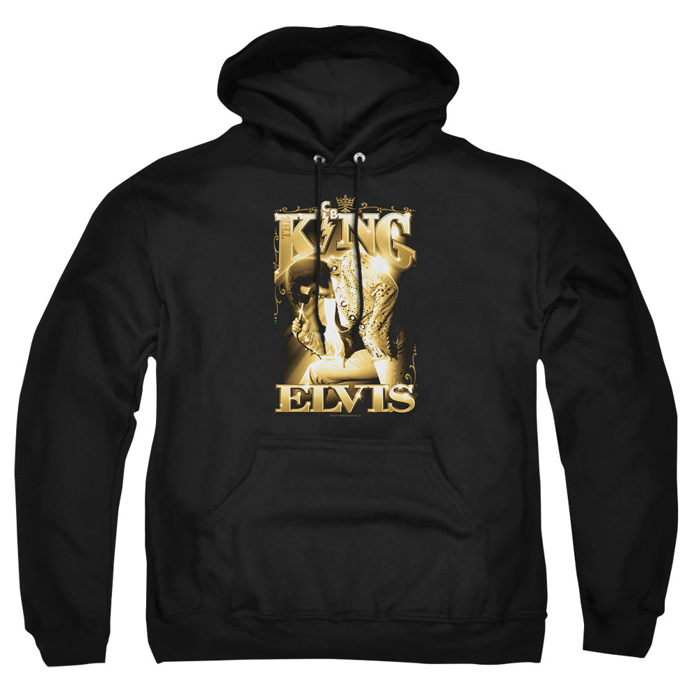 Elvis Presley The King Mens Hoodie Black Officially Licensed