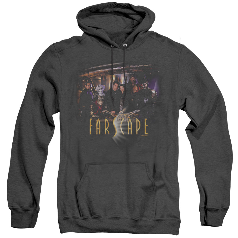 Farscape Cast Mens Heather Hoodie Black Officially Licensed
