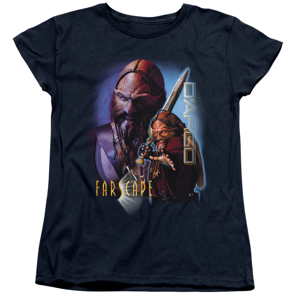 Farscape Dargo Womens T Shirt Navy