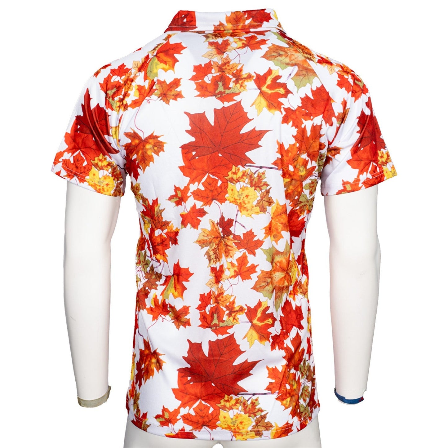 Tyler Durden Maple Leaf Button Up Shirt Adult Halloween Costume Cosplay Shirt