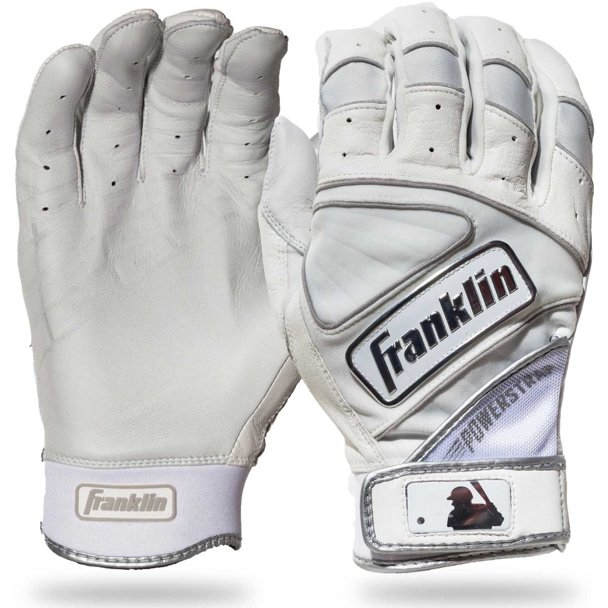 Franklin Powerstrap Chrome Batting Gloves - (20491F)