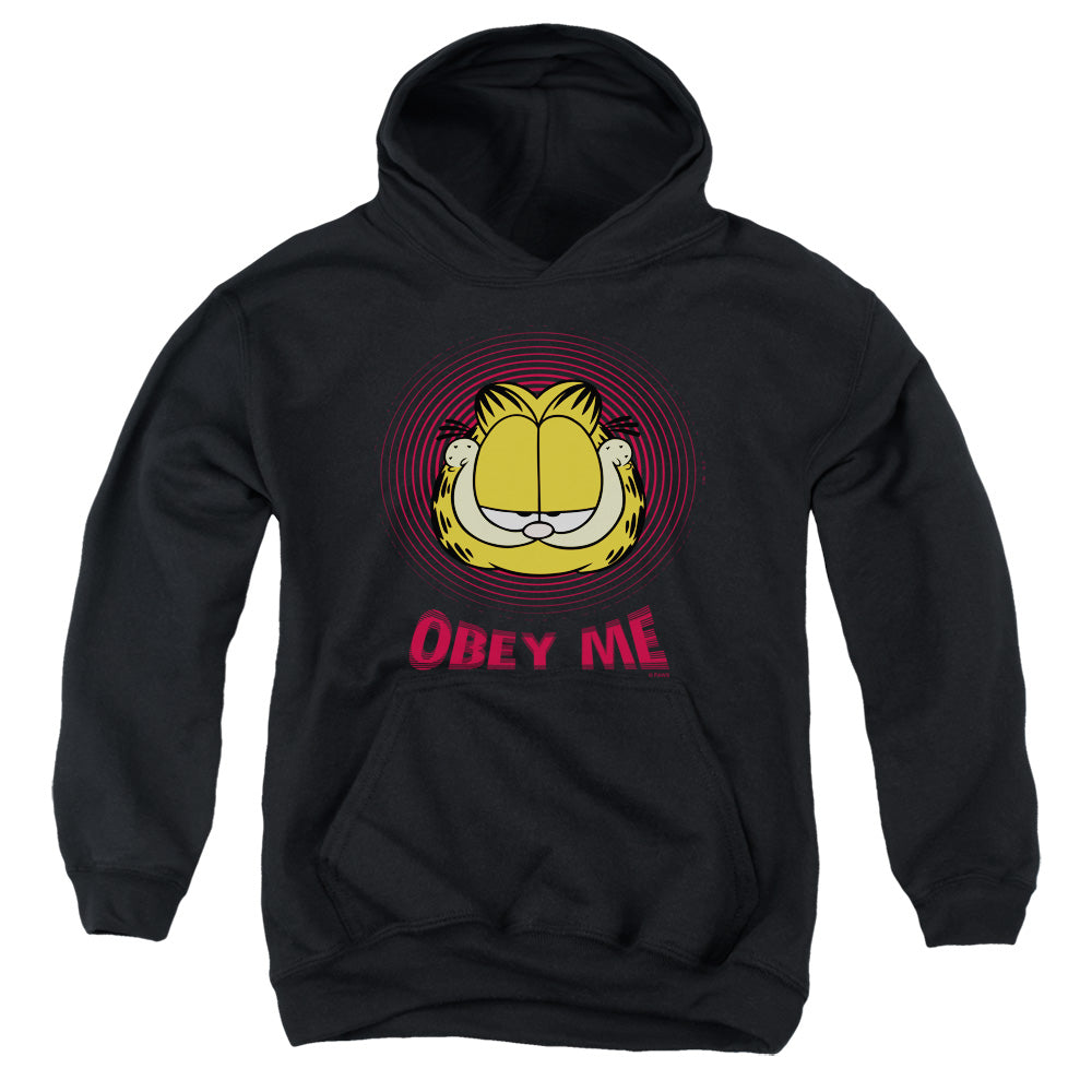 Garfield Obey Me Kids Youth Hoodie Black