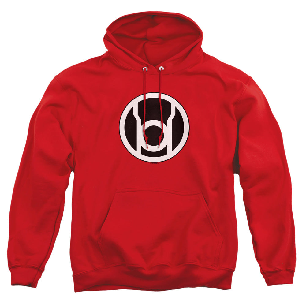 Green Lantern Red Lantern Logo Mens Hoodie Red Officially Licensed