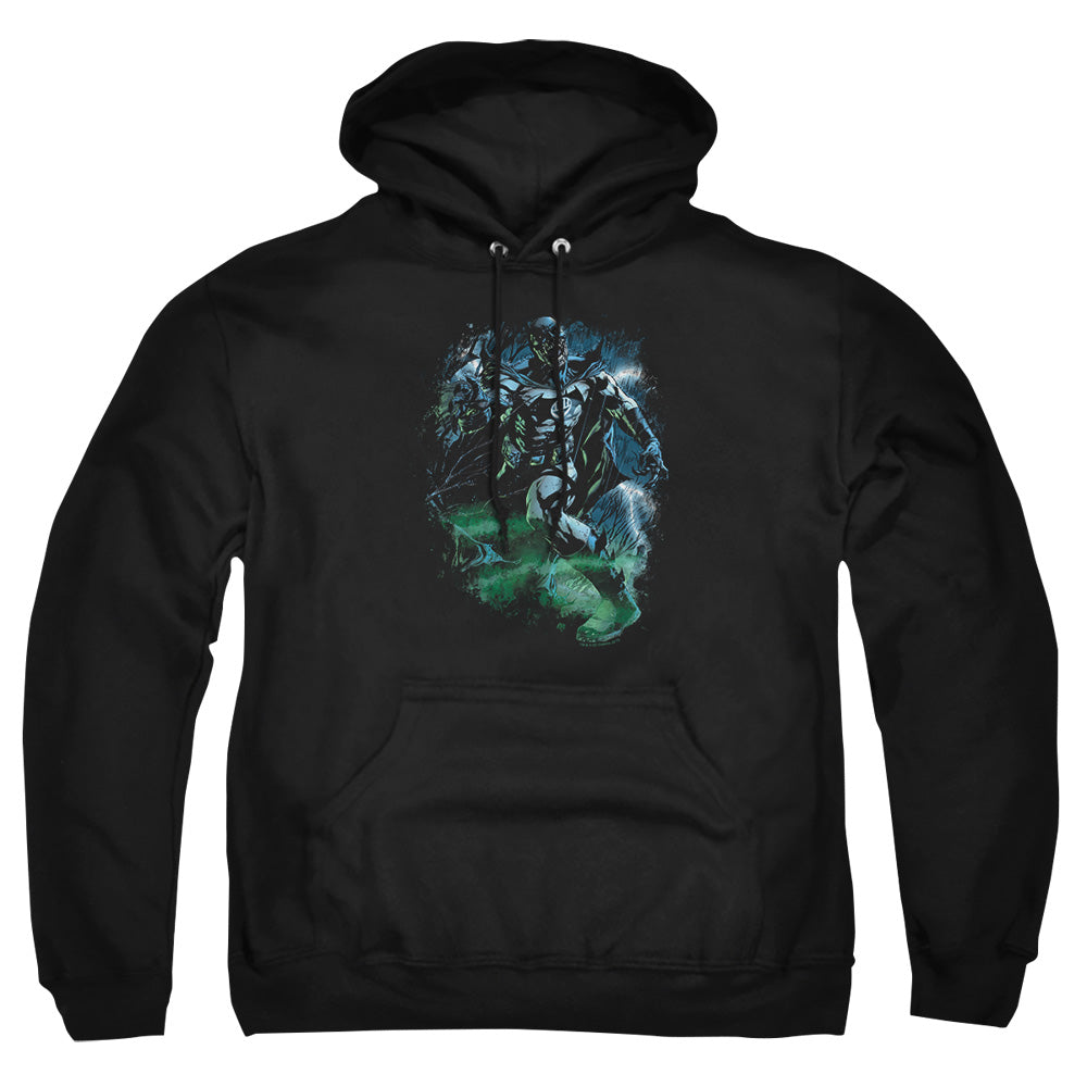 Green Lantern Black Lantern Batman Mens Hoodie Black Officially Licensed