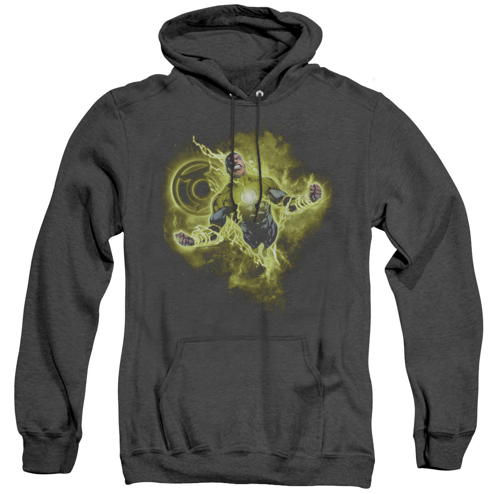 Green Lantern Lantern Nebula Mens Heather Hoodie Black Officially Licensed