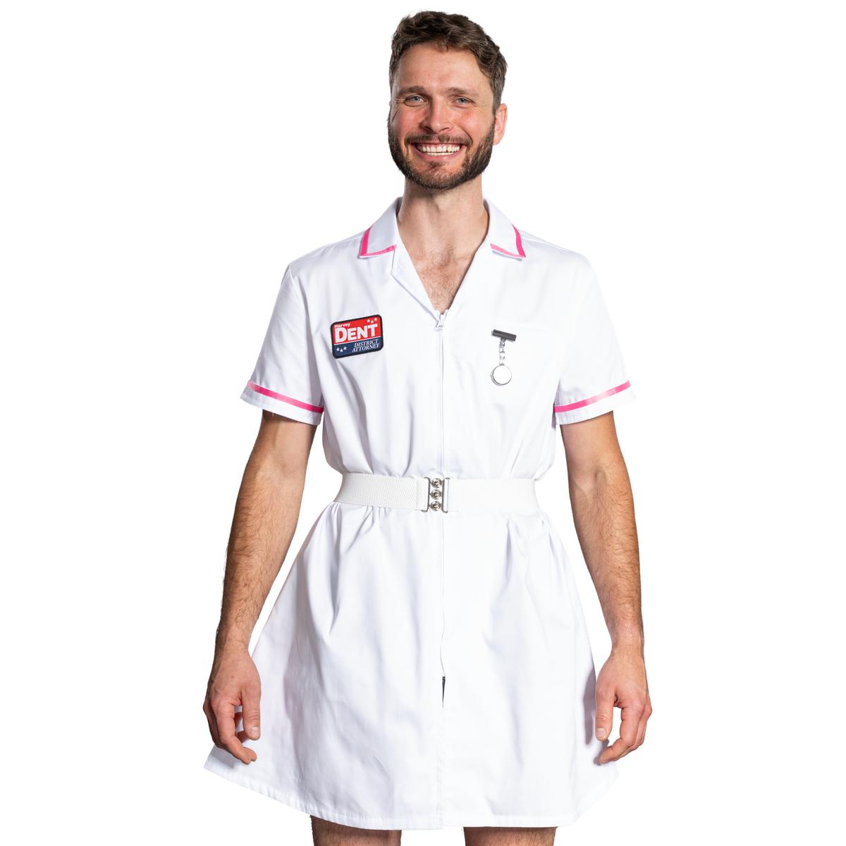 Dark Knight Dent Superhero Villain Nurse Cosplay Halloween Cosplay Costume Set