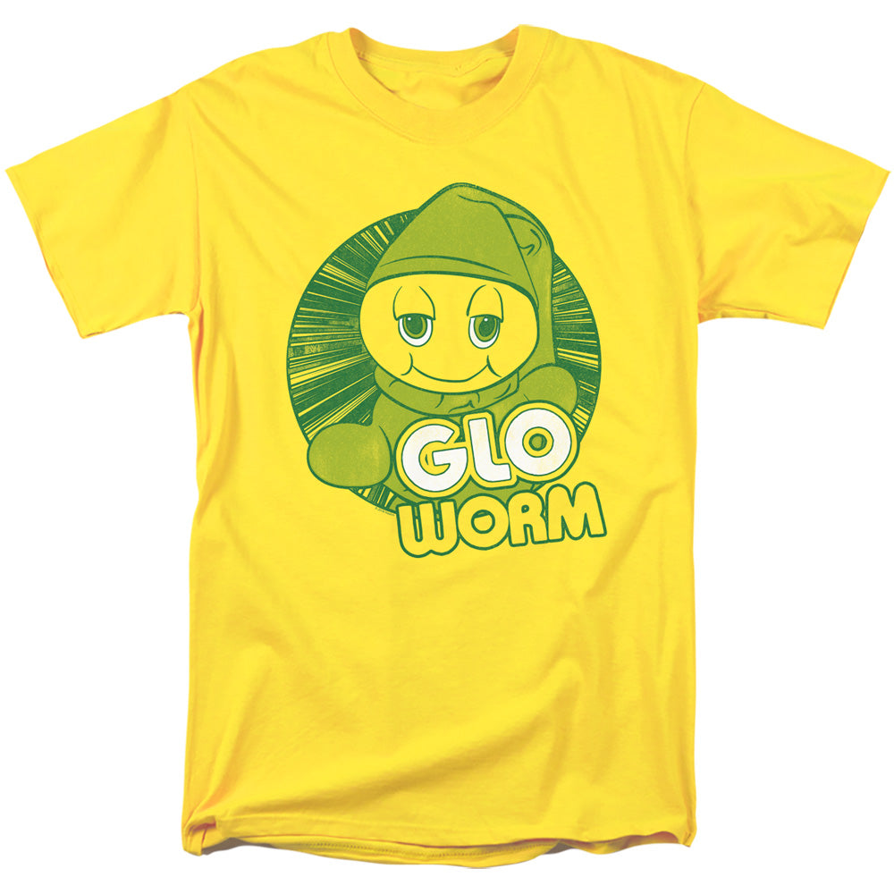 Glo Worm Glo Worm Mens T Shirt Yellow Officially Licensed