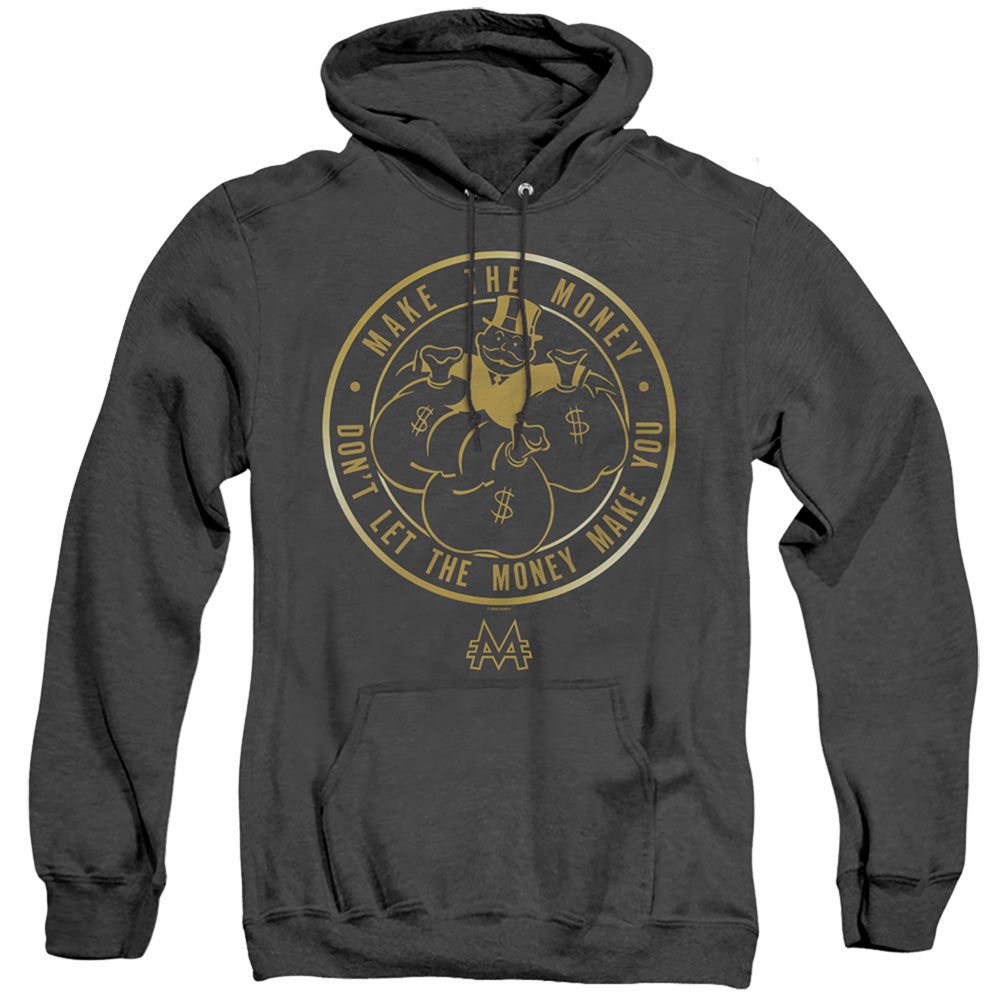 Monopoly Make Mens Heather Hoodie Black Officially Licensed
