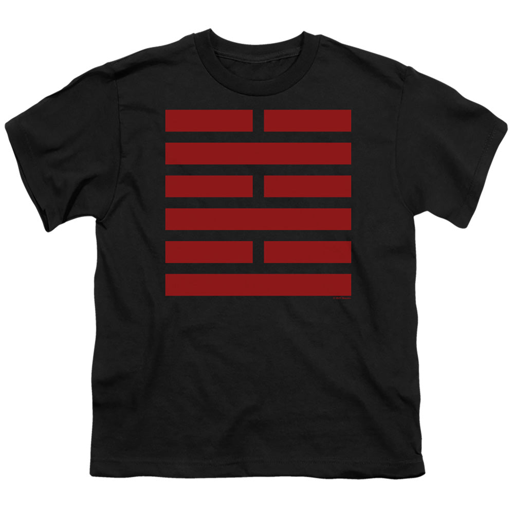 G.I. Joe Snake Eyes Symbol Kids Youth T Shirt Black Officially Licensed