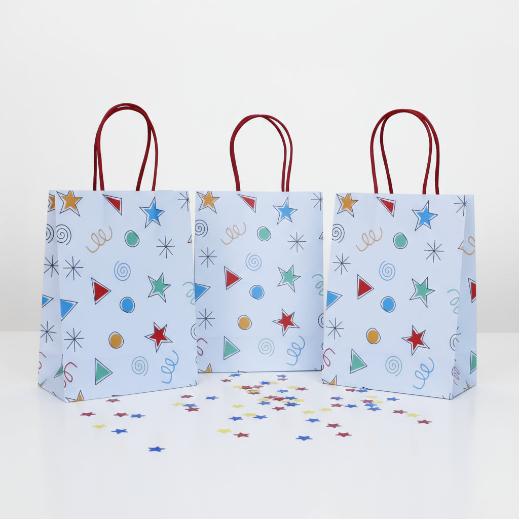 Happy Colors Party Bags (Set of 8)