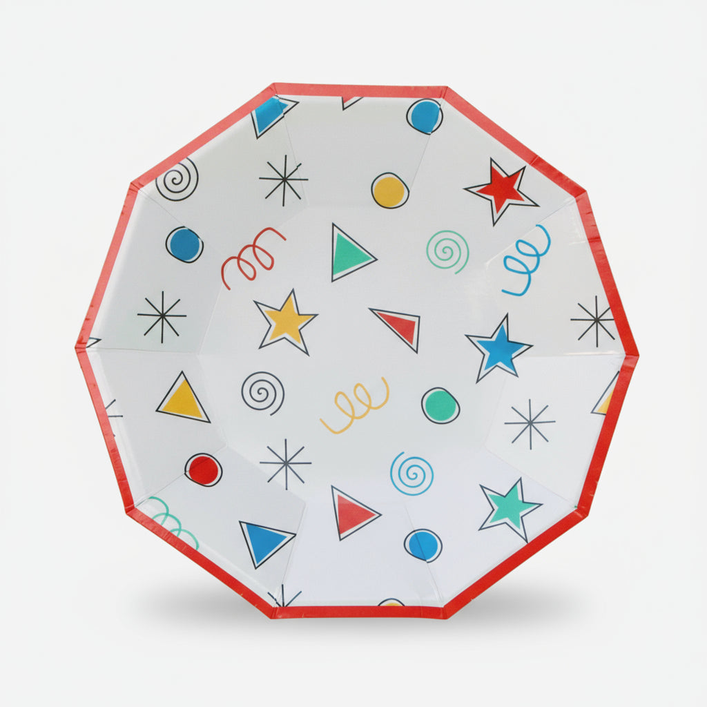 Happy Colors Small Plates (Set of 8)