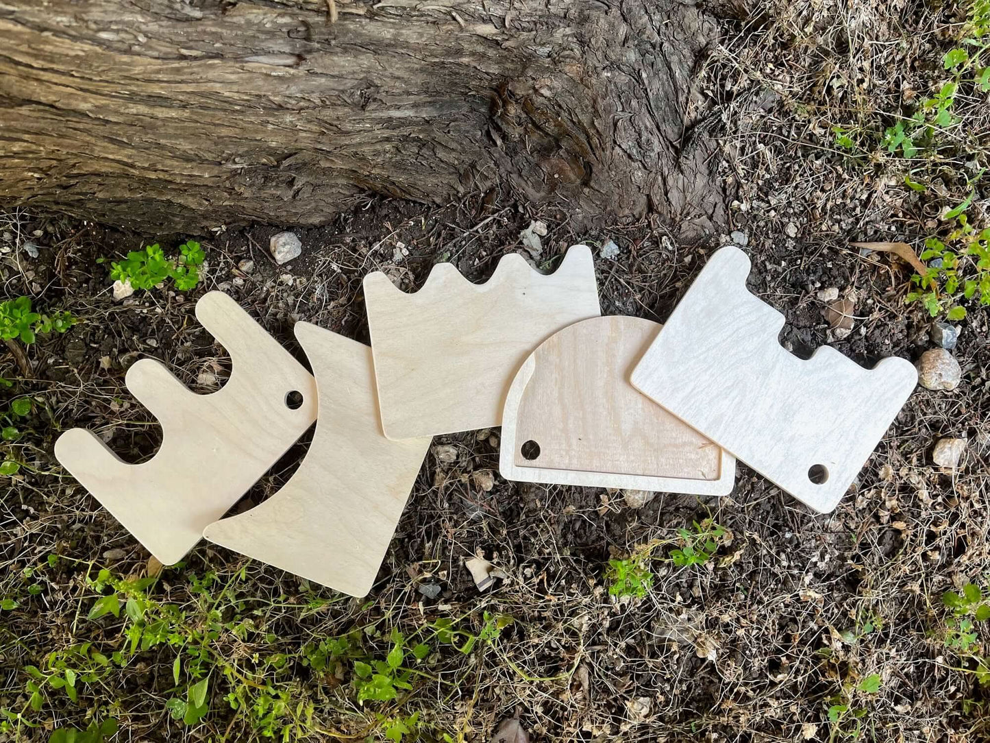 Wooden Shovel Set