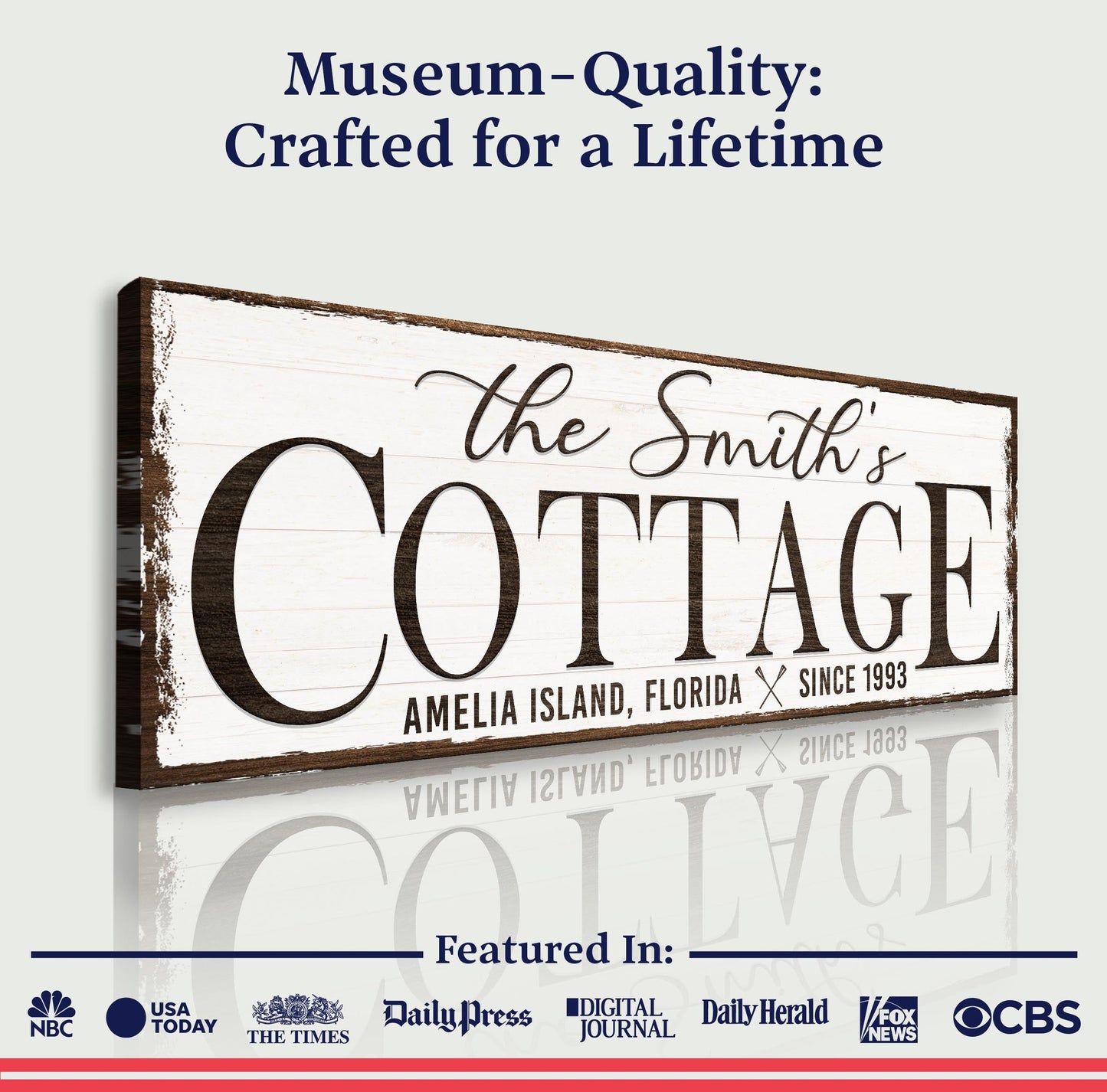 Cottage Beach House Sign II