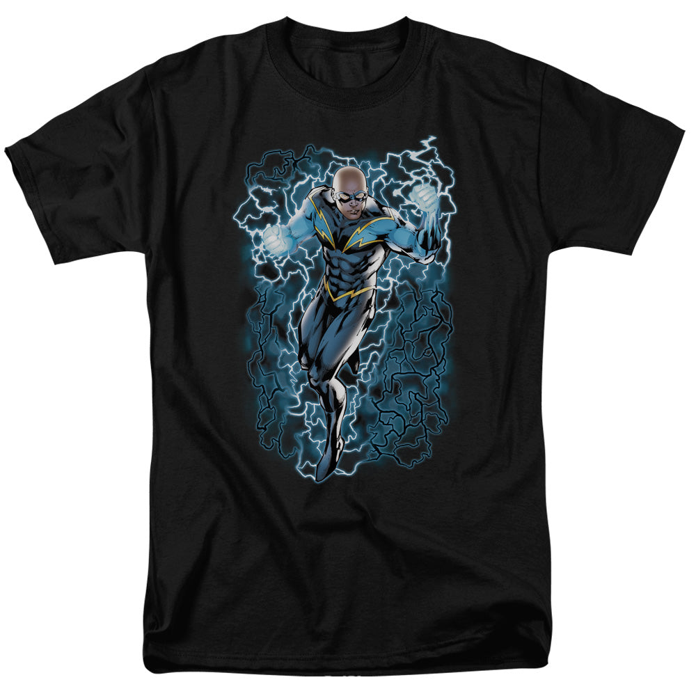 Black Lightning Bolts Mens T Shirt Black Officially Licensed