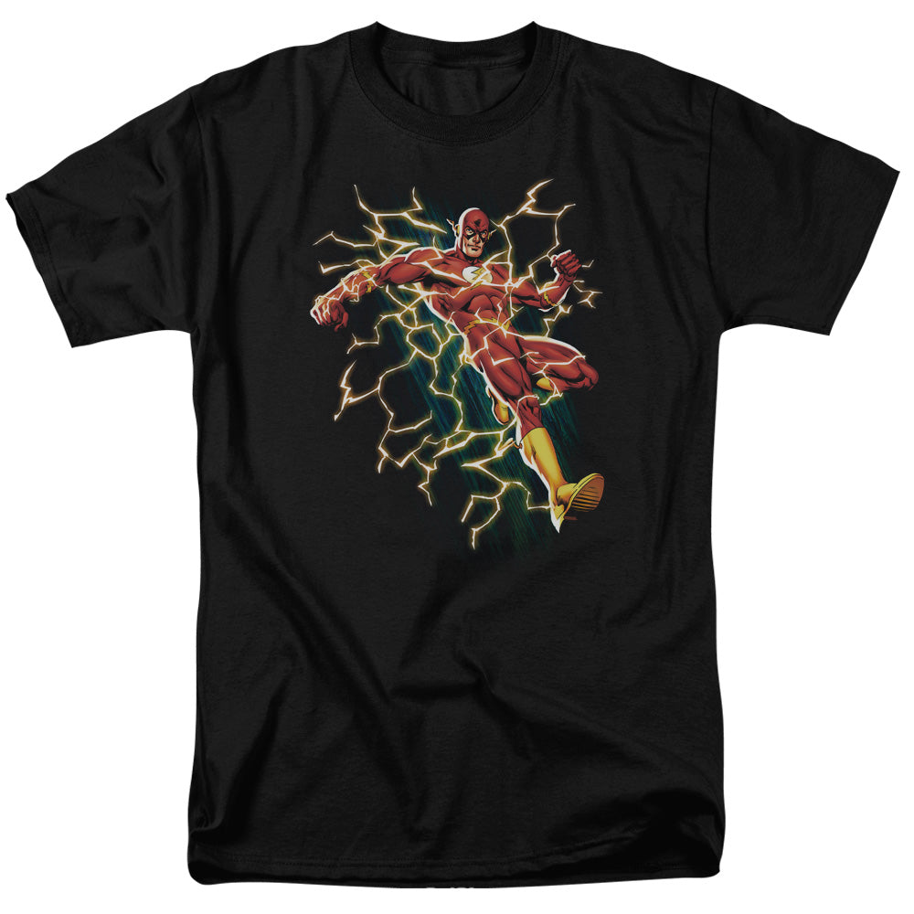 Justice League Electric Death Mens T Shirt Black Officially Licensed