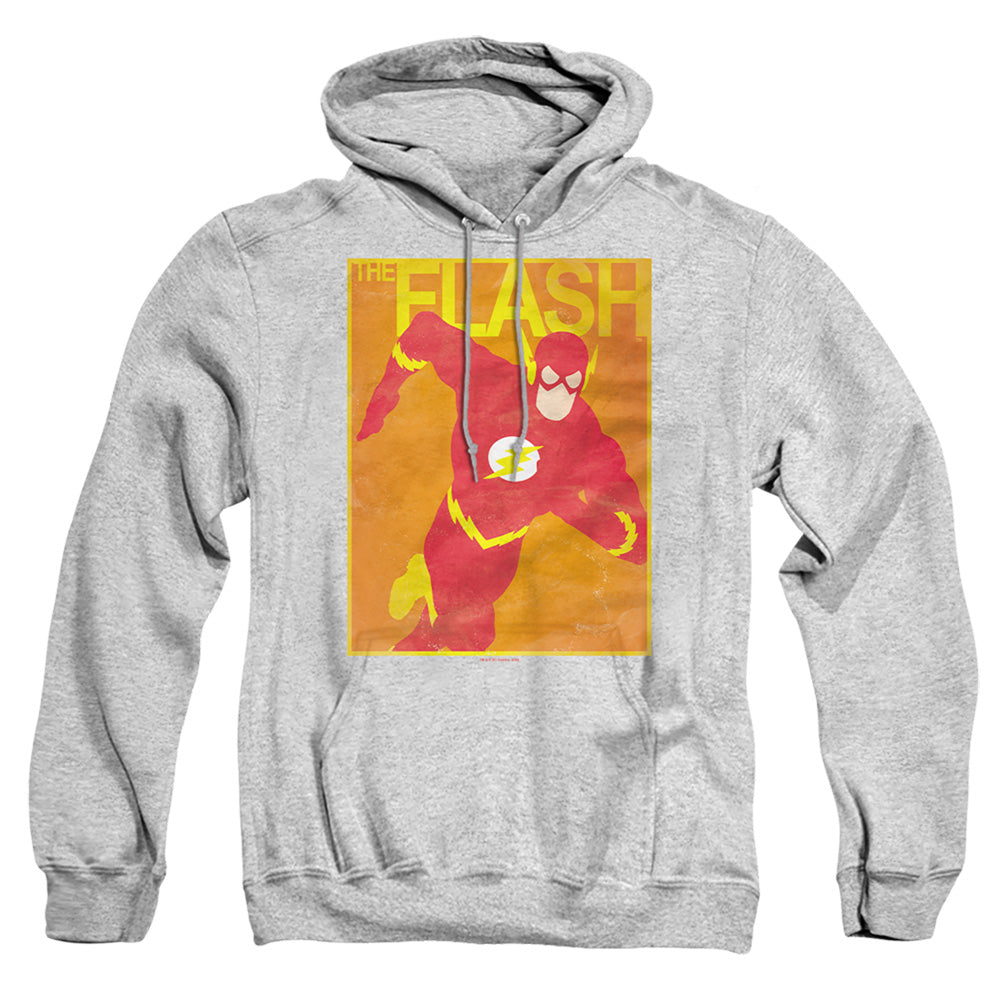 Justice League Of America Simple Flash Poster Mens Hoodie Athletic Heather Officially Licensed