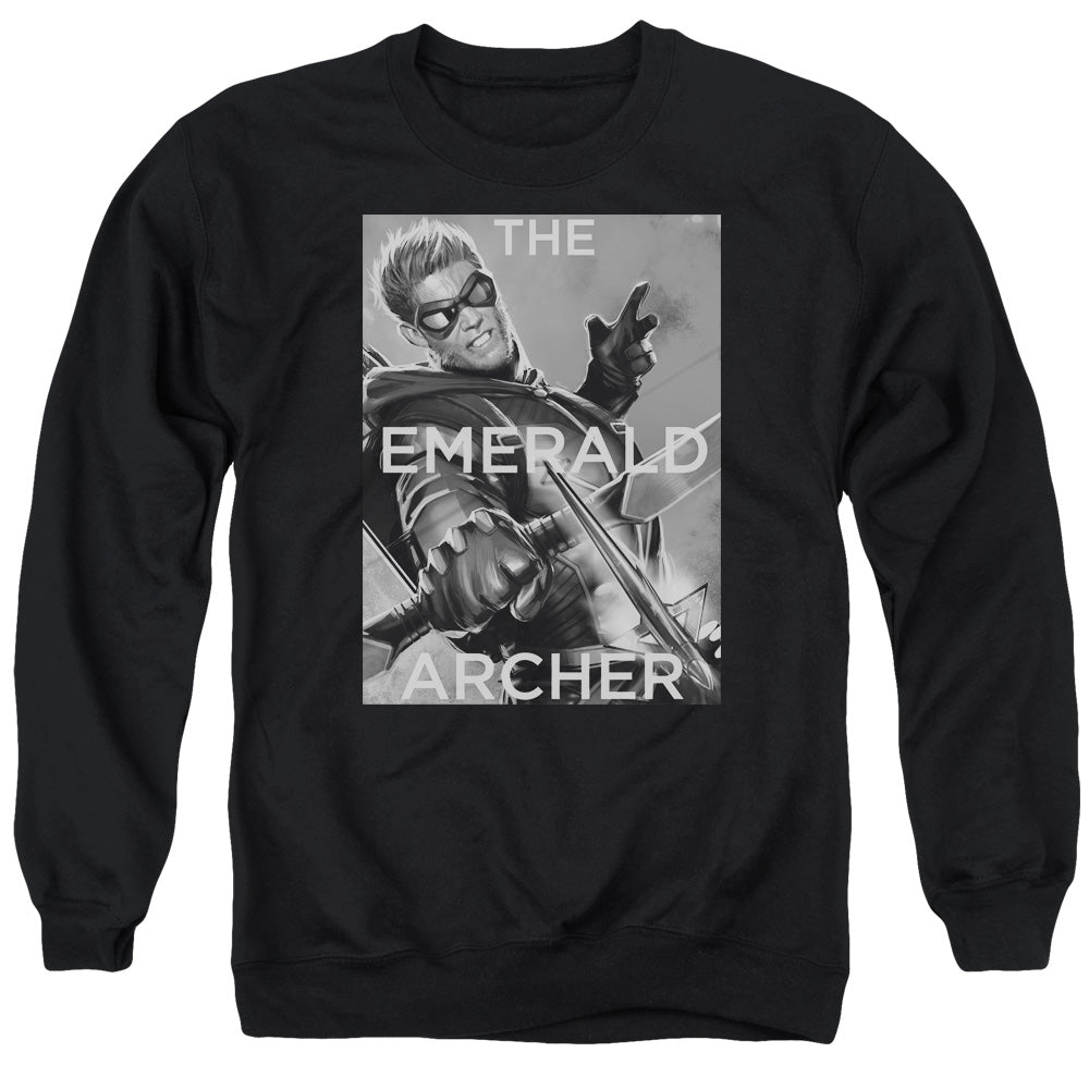 Justice League Of America Trigger Mens Crewneck Sweatshirt Black Officially Licensed