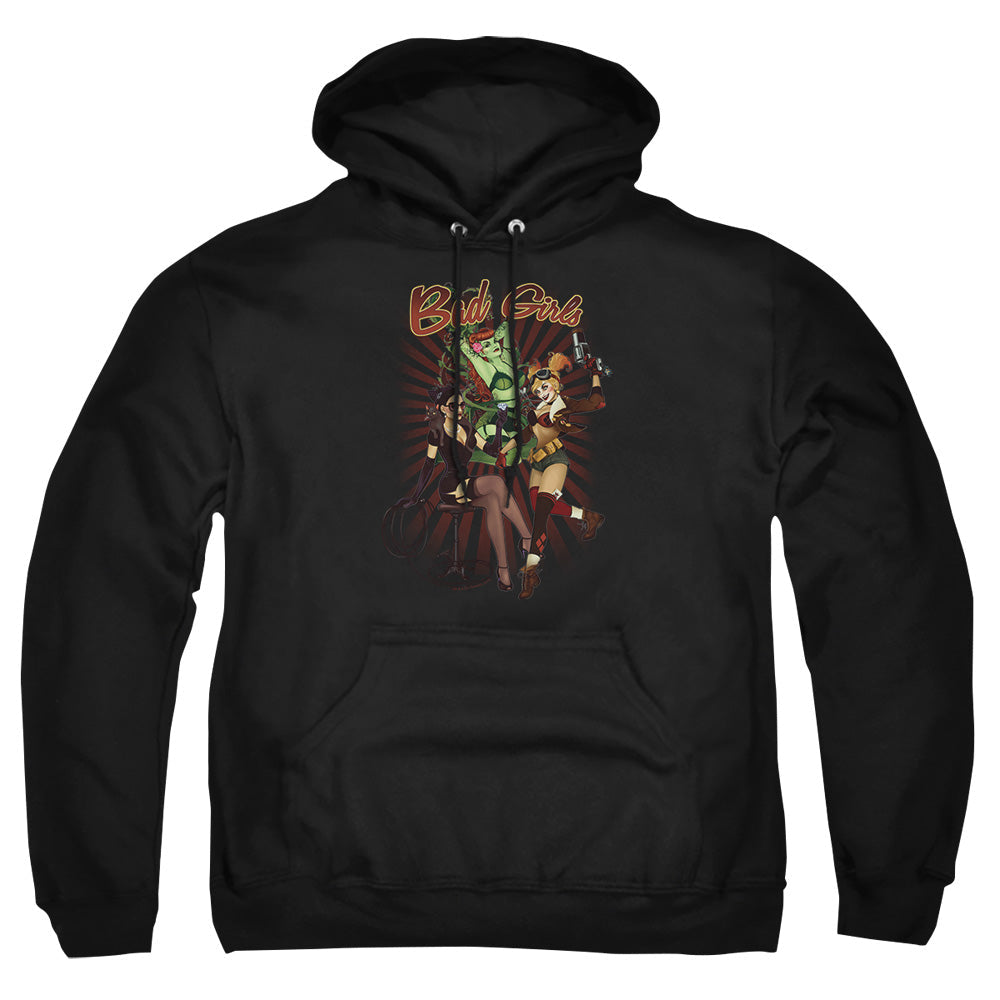 Justice League Of America Bad Girls Mens Hoodie Black Officially Licensed