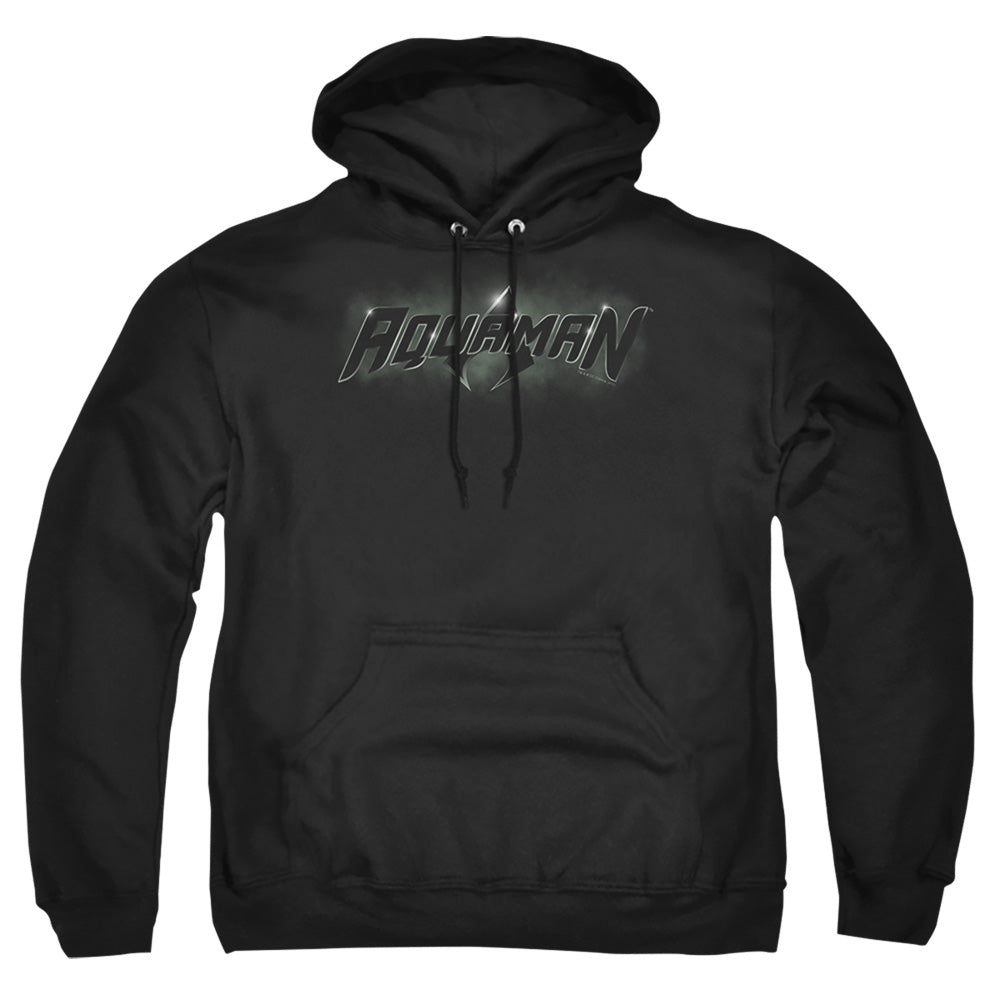 Justice League Of America Aquaman Title Mens Hoodie Black Officially Licensed