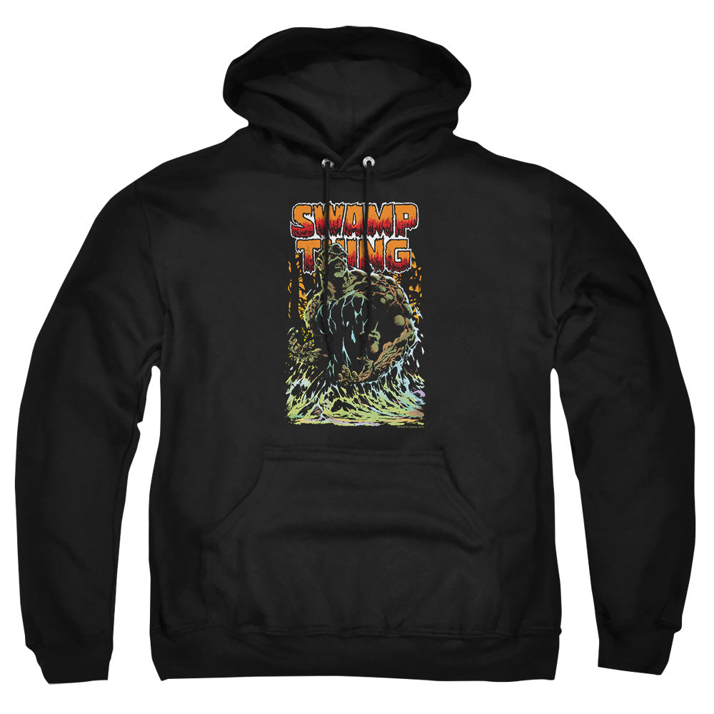 Justice League Of America Swamp Thing Mens Hoodie Black Officially Licensed