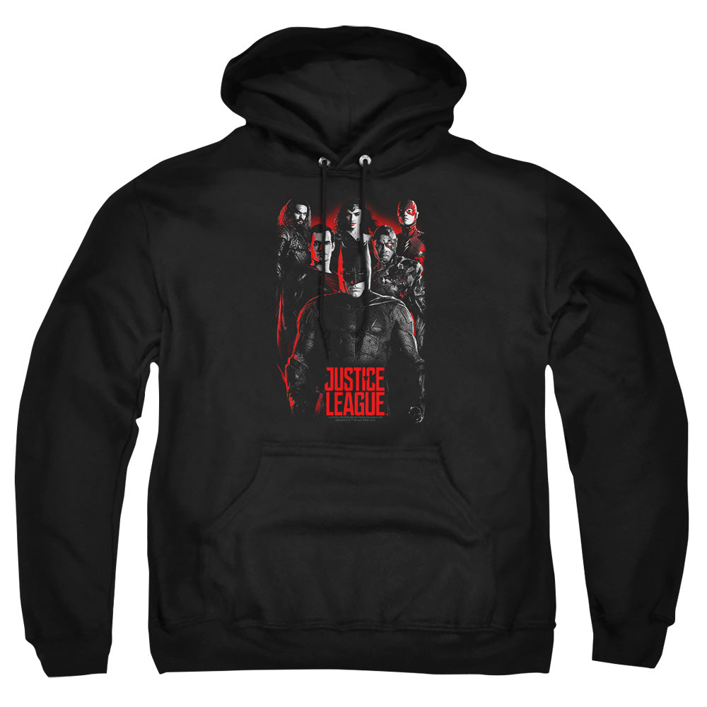 Justice League Movie The League Mens Hoodie Black Officially Licensed