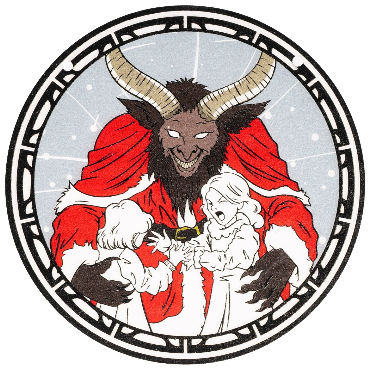 Krampus 6-Inch Suncatcher Halloween Xmas Ornament Window Home Decor Gift
