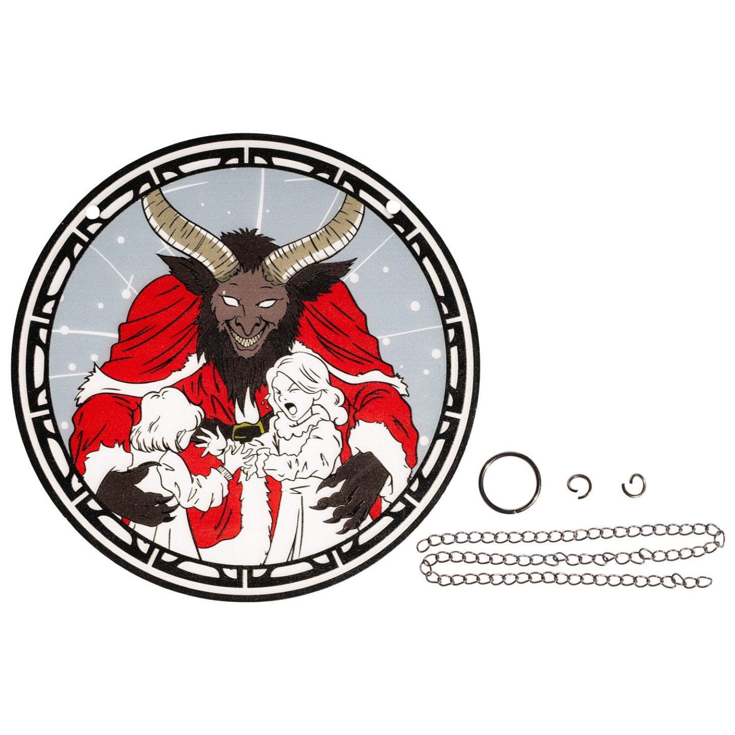 Krampus 6-Inch Suncatcher Halloween Xmas Ornament Window Home Decor Gift