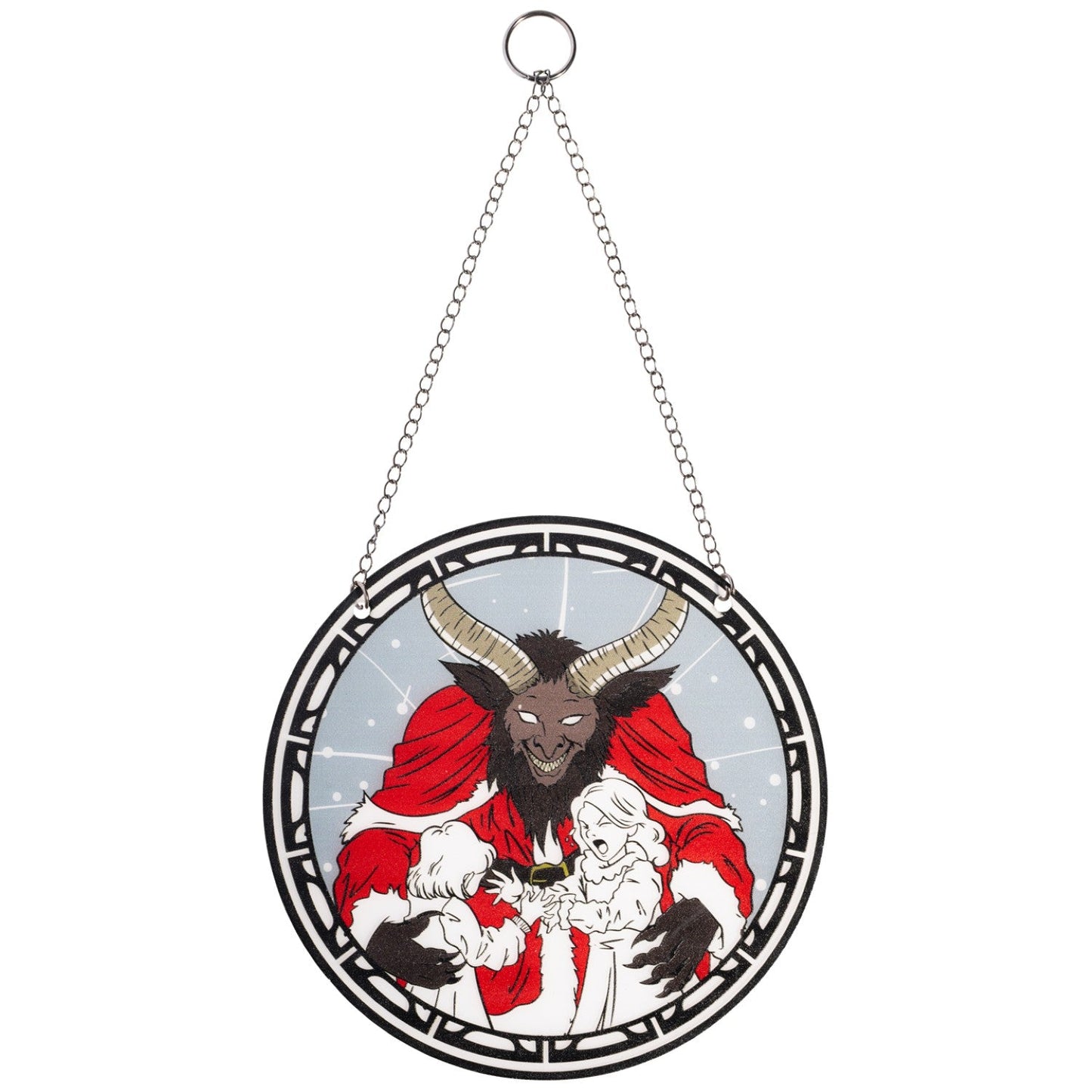 Krampus 6-Inch Suncatcher Halloween Xmas Ornament Window Home Decor Gift