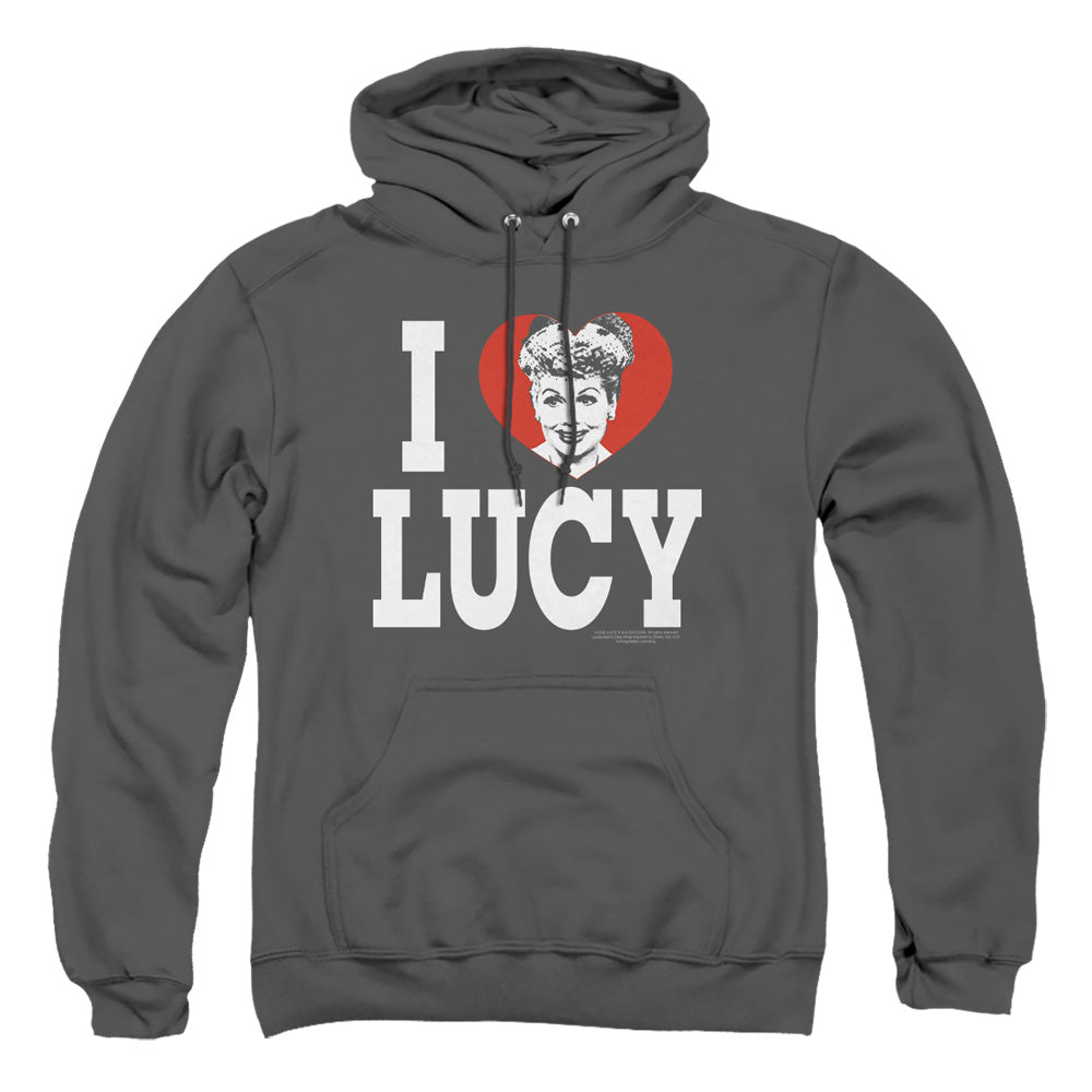 I Love Lucy I Love Lucy Mens Hoodie Charcoal Officially Licensed
