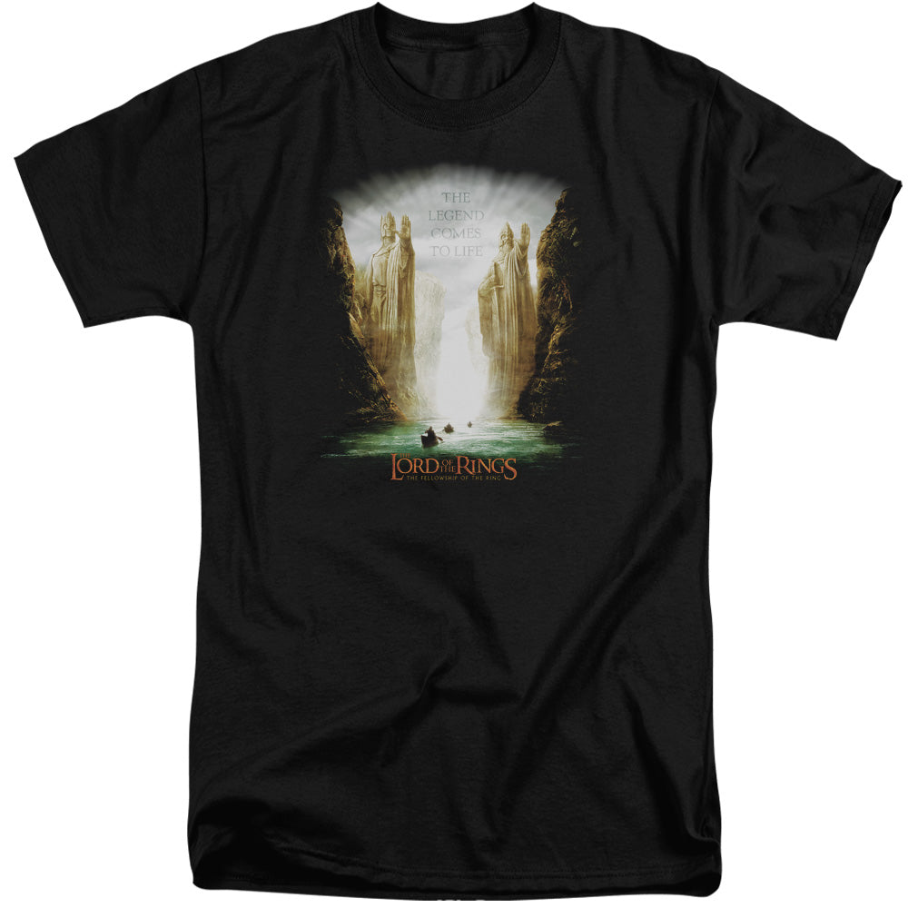 Lord of the Rings Kings Of Old Mens Tall T Shirt Black Officially Licensed