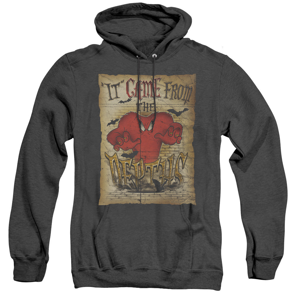 Looney Tunes The Depths Heather Mens Hoodie Black Officially Licensed