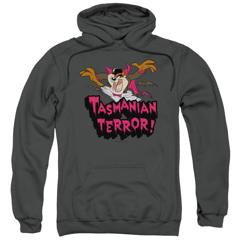 Looney Tunes Taz Terror Mens Hoodie Charcoal Officially Licensed
