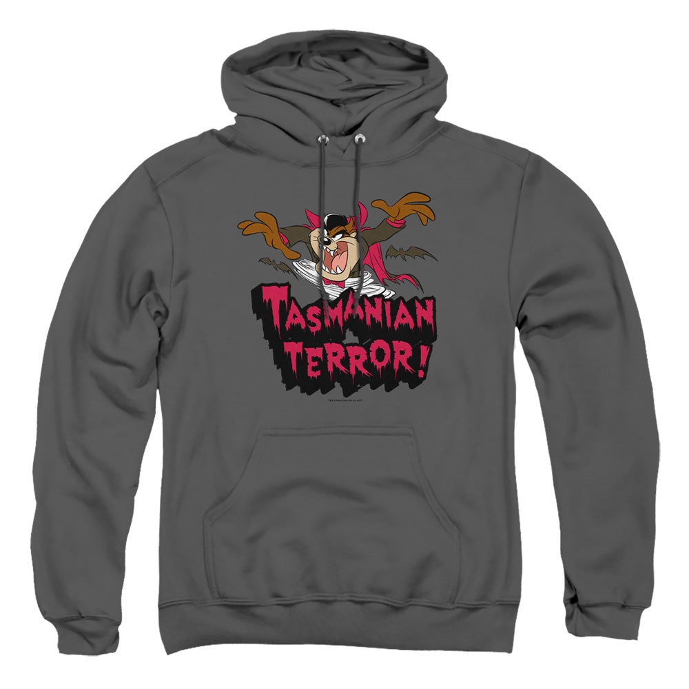 Looney Tunes Taz Terror Mens Hoodie Charcoal Officially Licensed