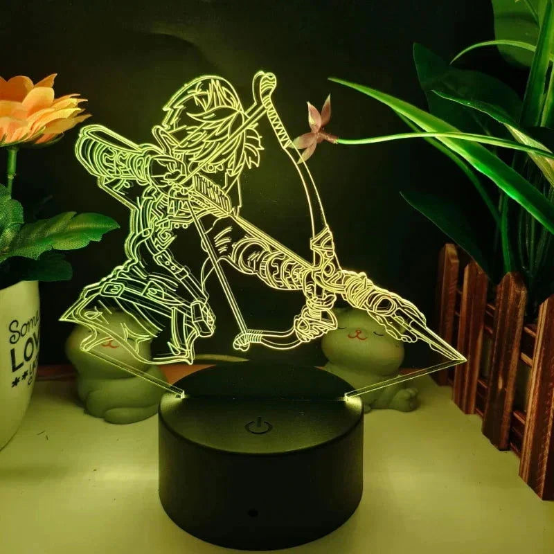 Legend of Zelda Night Lights Anime 3D Led Lamp Link Tears Of The Kingdom Lighting Bedroom Decoration
