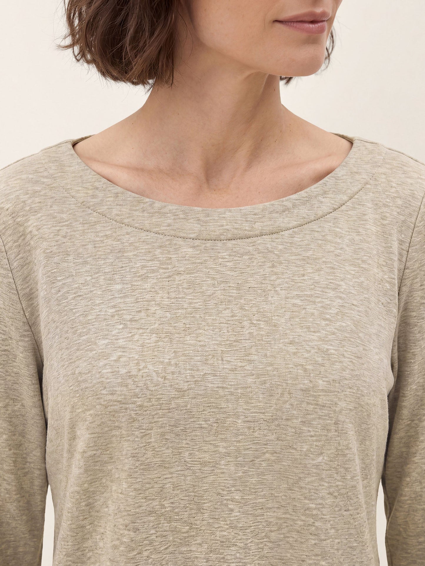 Lyocell Wool Asymmetric Hem Side Button Knit Top CELIA