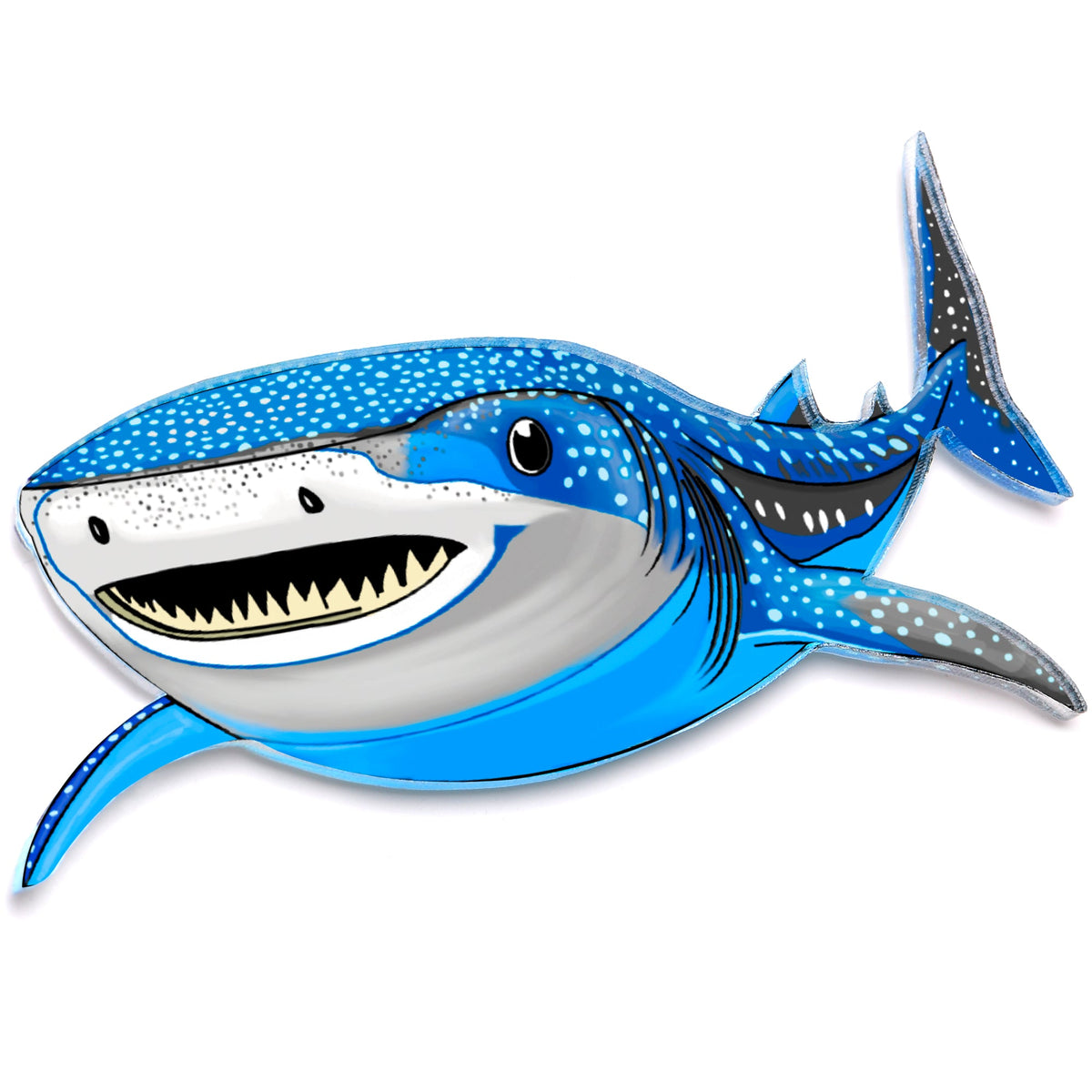 Acrylicious Attack Swimming Shark Magnet by Onyx O