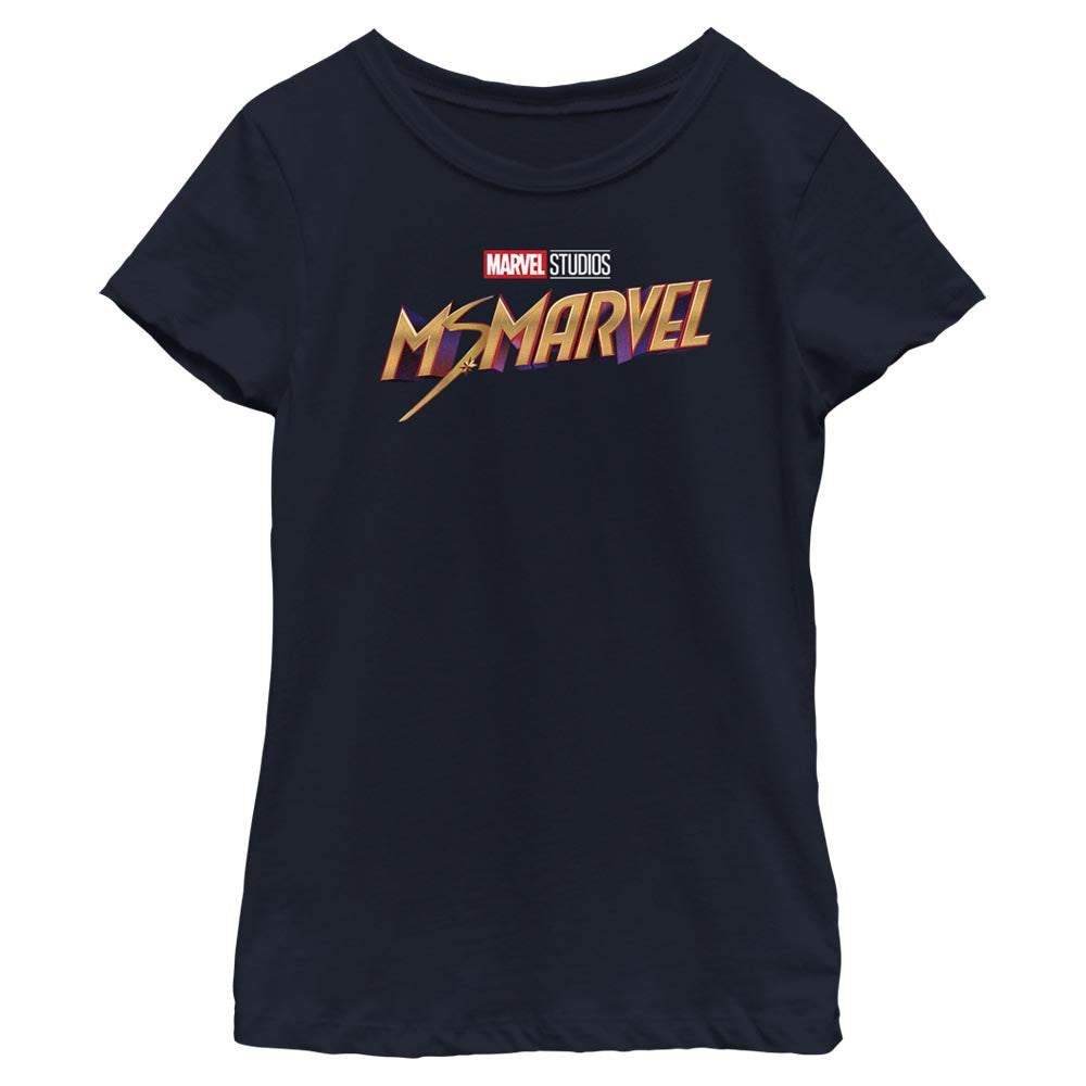 Marvel Classic Logo Girls Kids T Shirt