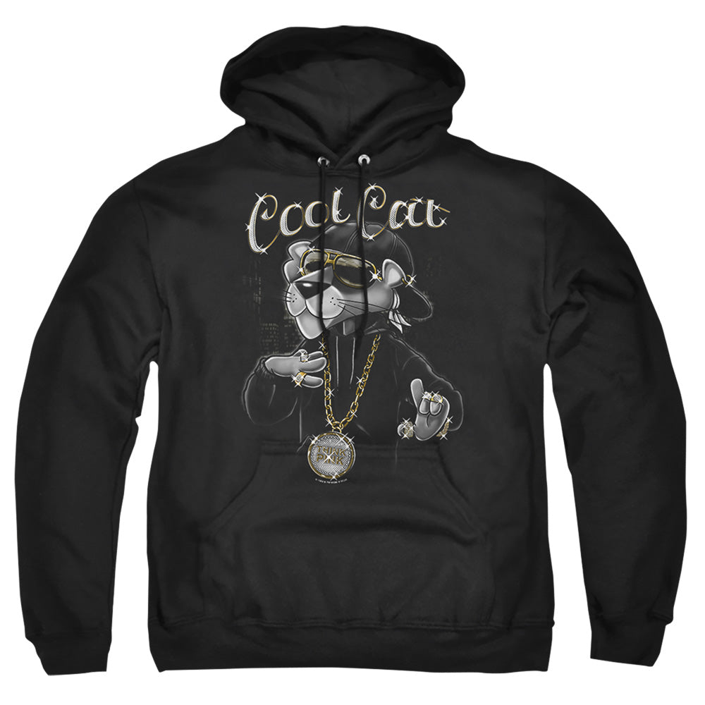 Pink Panther Cool Cat Mens Hoodie Black Officially Licensed