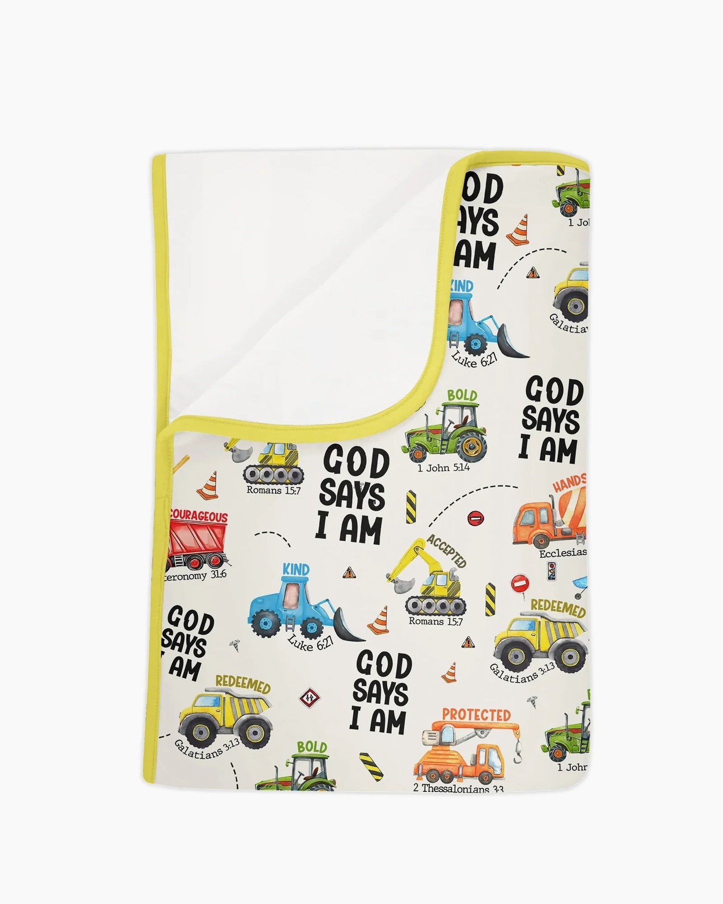 God Says I Am Boy Bamboo Blanket