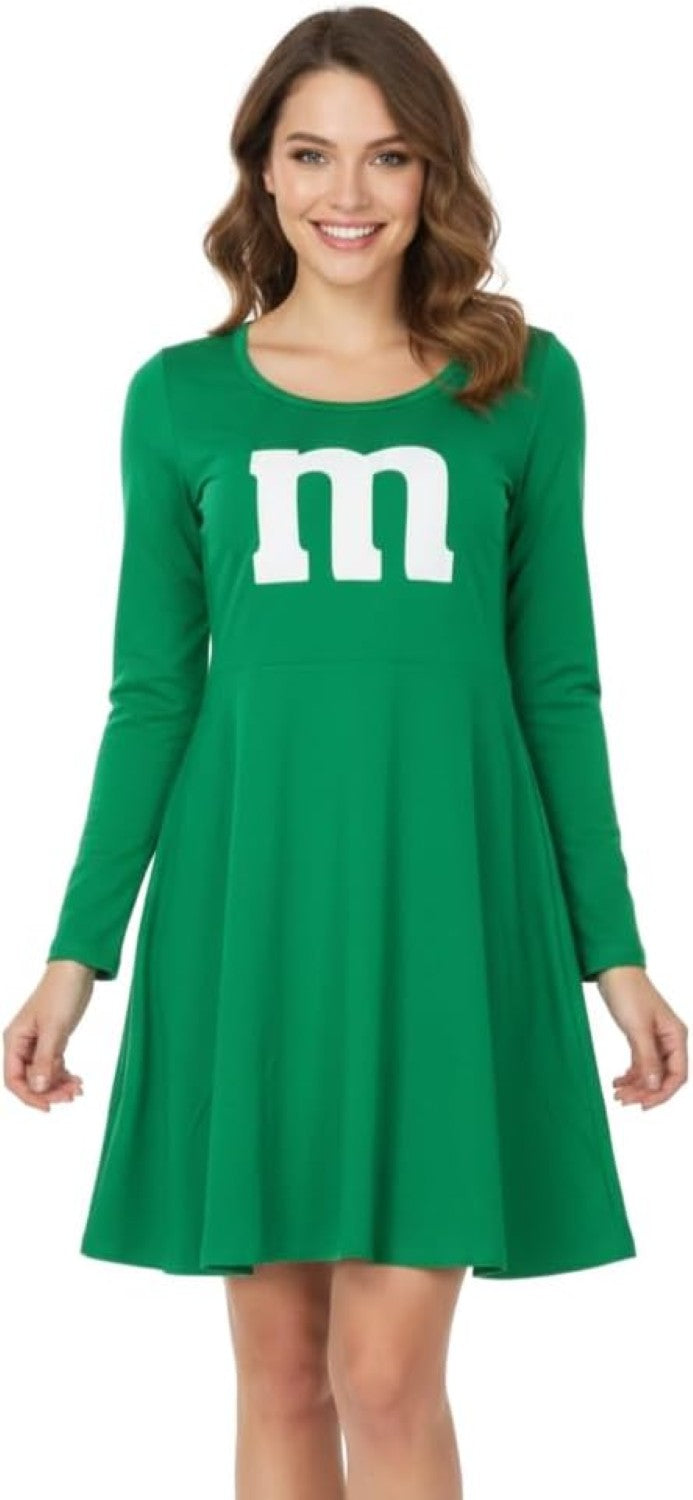 M Team Long Sleeve Women’s Halloween Cosplay Costume Dress (6 Colors)